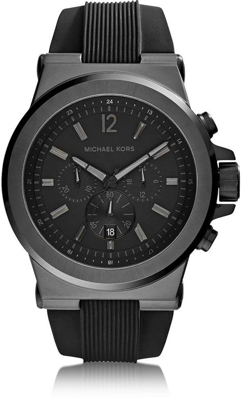 Dylan Black Stainless Steel Oversized Watch 